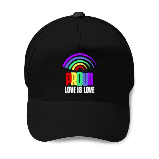 Love is Love Baseball Caps Gay Pride Day Rainbow Proud