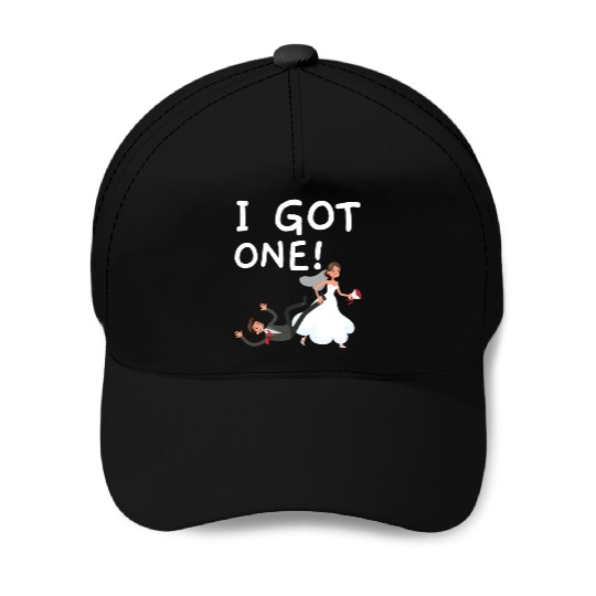 Bride And Groom Wedding Day Marriage Just Married Baseball Caps