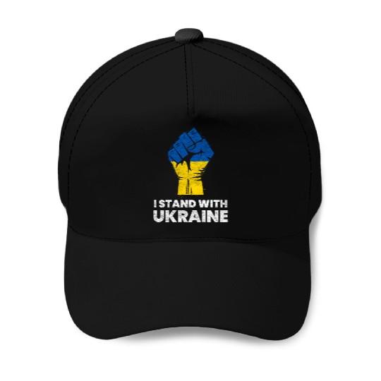 Ukrainian Flag I Stand With Ukraine Flag Baseball Caps