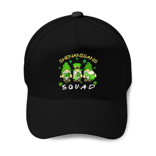 St Patrick'S Day Shenanigans Squad Three Gnomes Baseball Caps