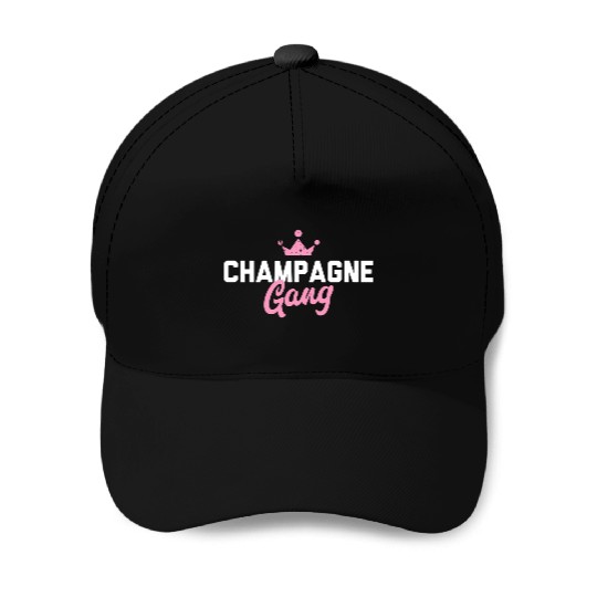 Champagne Gang Baseball Caps