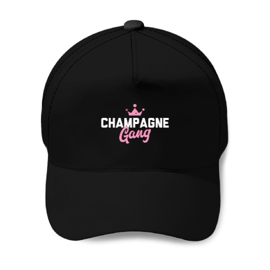 Champagne Gang Baseball Caps