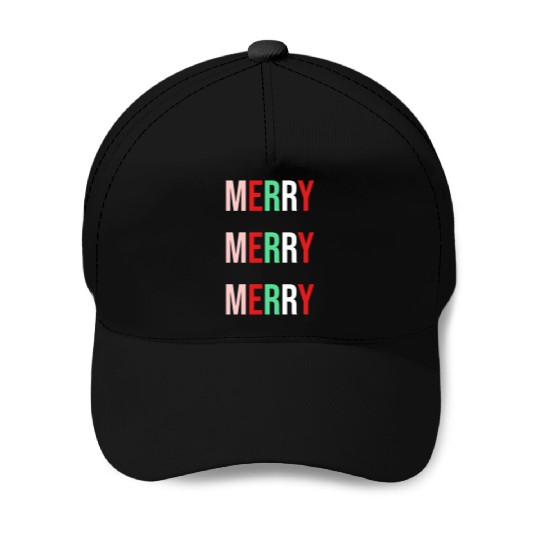 Merry Merry Merry Baseball Caps