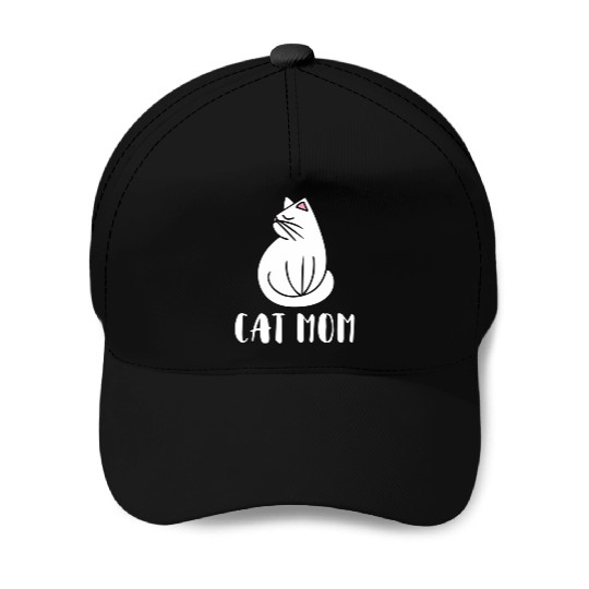 Cat Mom Kitty Cats Moms Crazy Cat Lady Baseball Caps