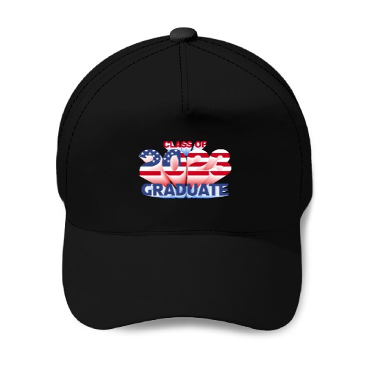 US American Flag 2023 Graduate Patriotic Graduatio Baseball Caps