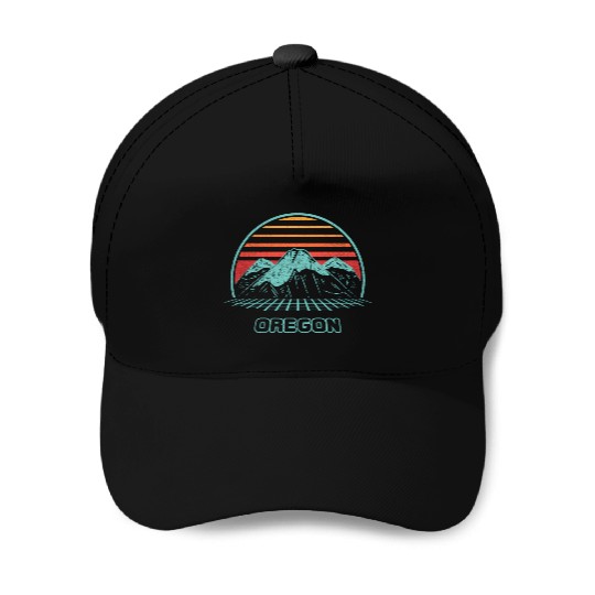 Oregon Mountain Hiking 80S Style Baseball Caps