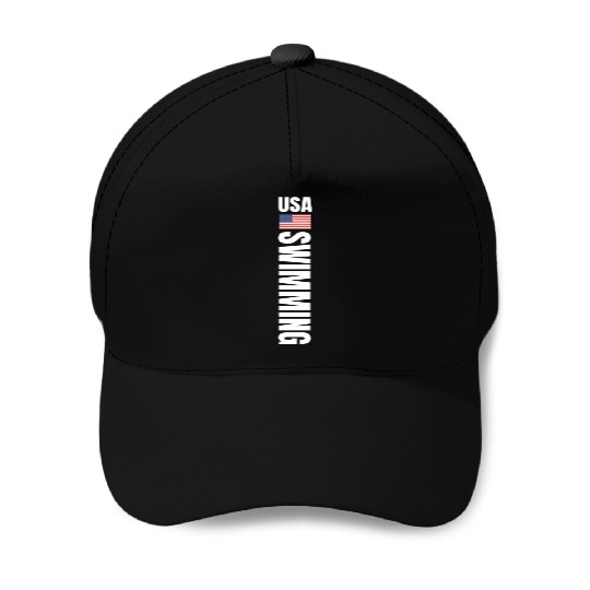 Usa Swimming American Flag Swim Sport Team Baseball Caps