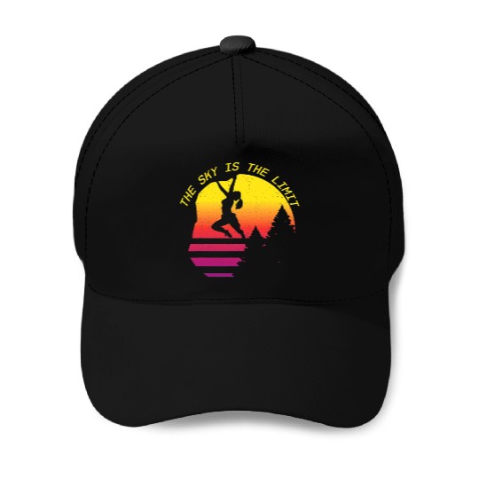 Sky Is The Limit Rock Climbing Free Wall Indoor Baseball Caps