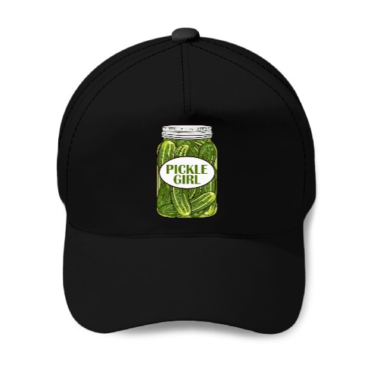 Pickle Girl Who Loves Pickles Baseball Caps