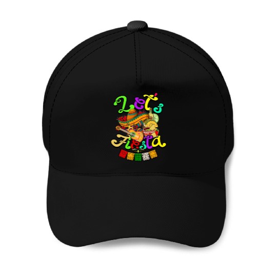 Cinco De Mayo Mexican Guitar Cactus - Mexican Baseball Caps