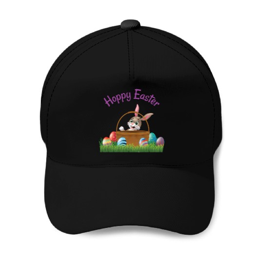 Easter Bunny Baet Hoppy Easter Baseball Caps