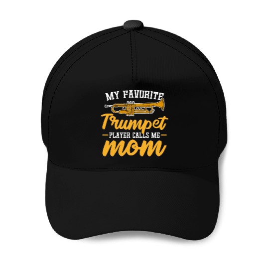 Cute Trumpet Mom Music Teacher Mother Instrument Baseball Caps