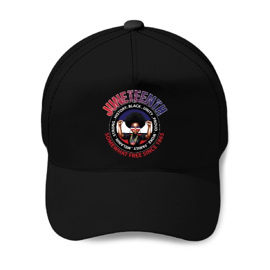 Juneteenth Red White and Blue Power Baseball Caps