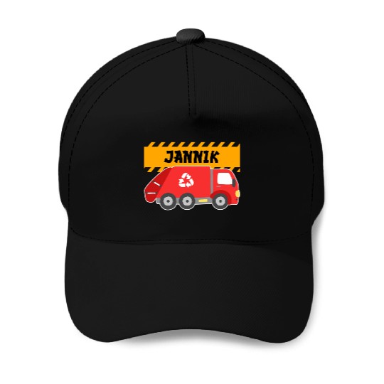 Jannik Trash Truck For Collector Ecologist Baseball Caps