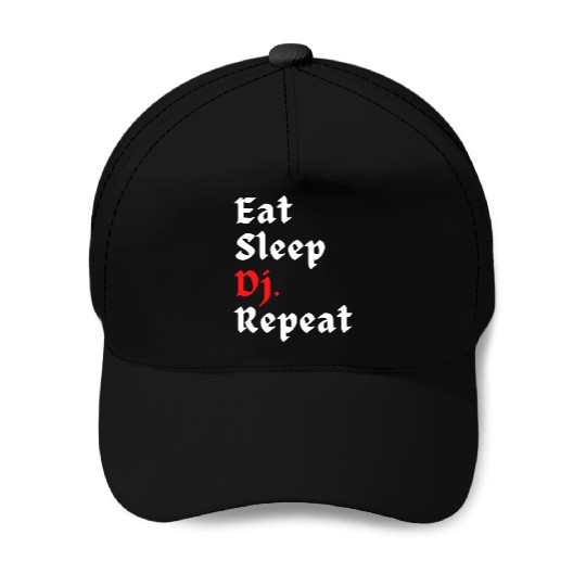 Eat Sleep Work Repeat 1 Baseball Caps