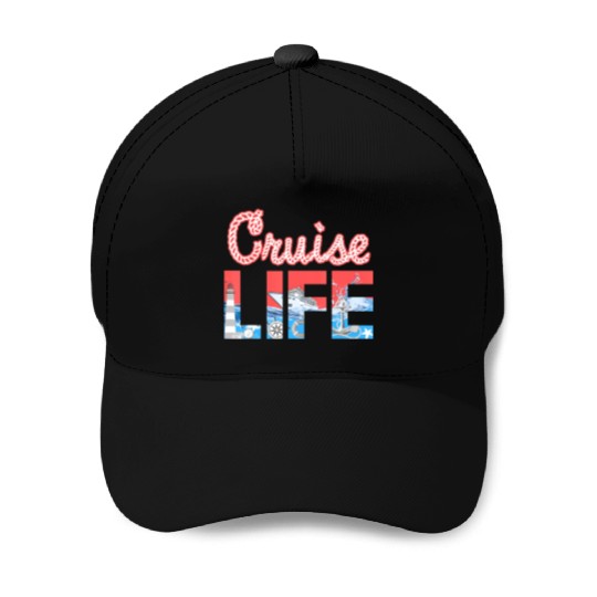 Cruise Life Family Travelers Cruising Baseball Caps