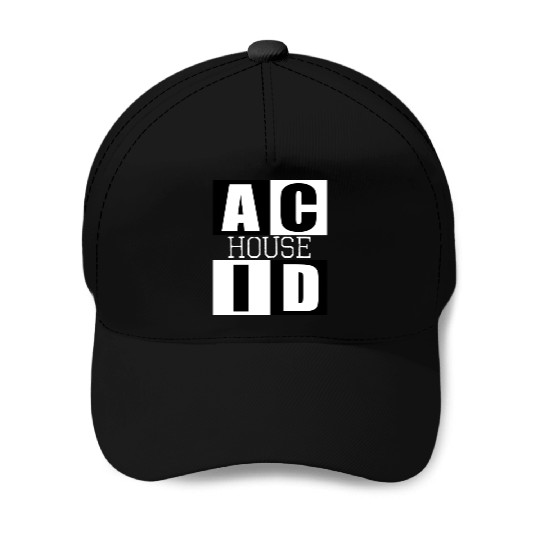ACID HOUSE music logo Baseball Caps