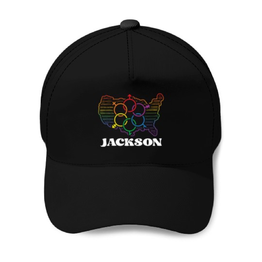 Jackson Pride Month Pride Flag LGBT Community LGBT Baseball Caps