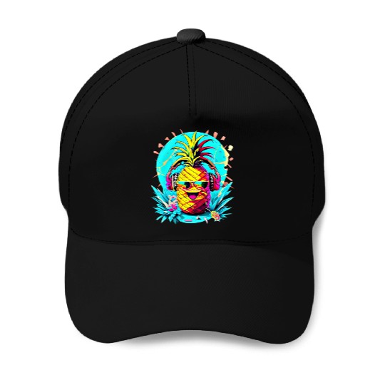 Pineapple Party Vibes Baseball Caps