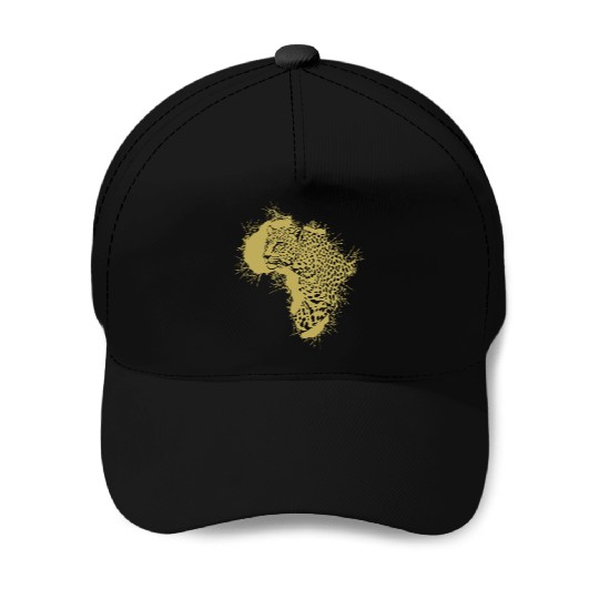 Leopard in a Thorny Africa Baseball Caps