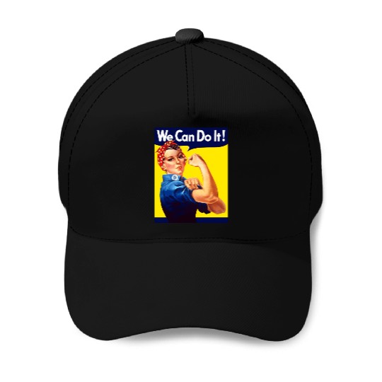 Rosie The Riveter We Can Do It Baseball Caps