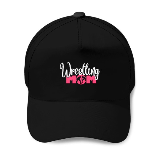 Wrestling Mom Baseball Caps