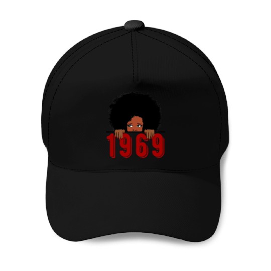 Black Queen Born In 1969 50Th Awesome Baseball Caps