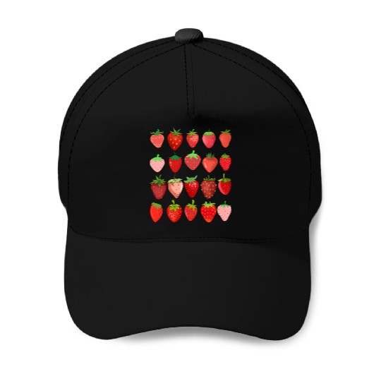 Cottagecore Kawaii Strawberry Aesthetic Baseball Caps