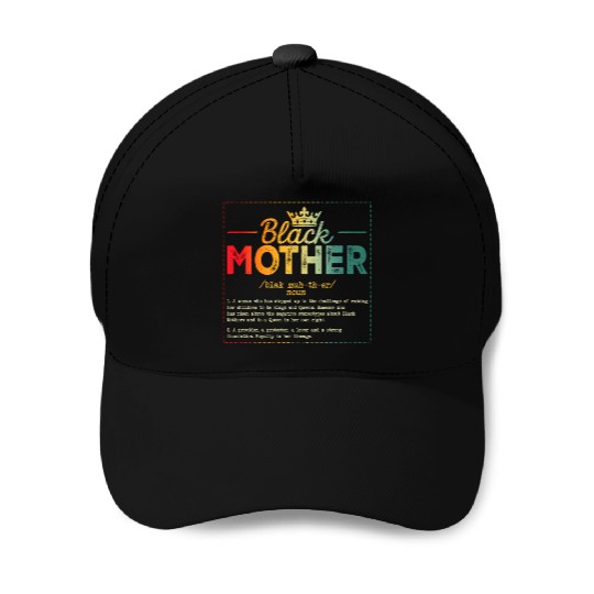 Black Mother African Americans Mothers Day Junetee Baseball Caps