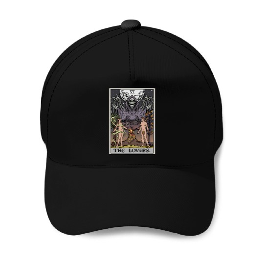 The Tarot Card Halloween Grim Reaper Gothic Horror Baseball Caps