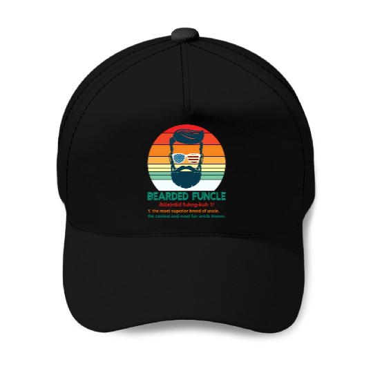 Bearded Funcle Definition Uncle Baseball Caps