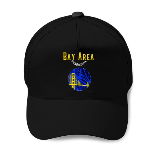 San Francisco Bay Area Bridge Polynesian Warrior T Baseball Caps