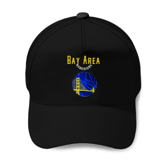 San Francisco Bay Area Bridge Polynesian Warrior T Baseball Caps