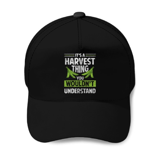 Harvester Farm Tractor Asparagus Baseball Caps