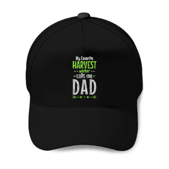 Farmer Farm Harvest Time Vegetable Baseball Caps