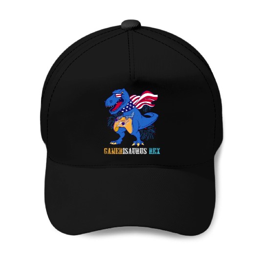 Amerisaurus Rex Independence Day USA Party Baseball Caps