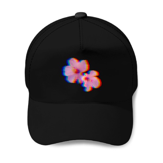 Flowers Vaporwave Aesthetic 80'S Baseball Caps