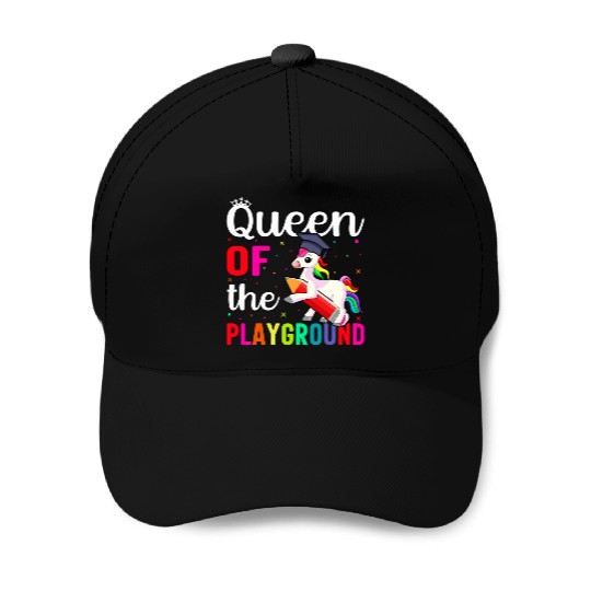 Queen Of The Playground Back To School Baseball Caps