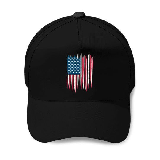 AMERICAN FLAG INDEPENDENCE DAY FREEDOM DREAM USA Baseball Caps