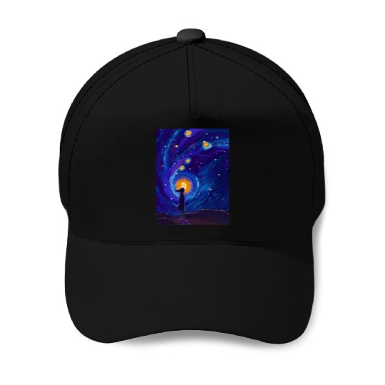 Bitcoin Coin-Crypto GIRL-SPACE Baseball Caps