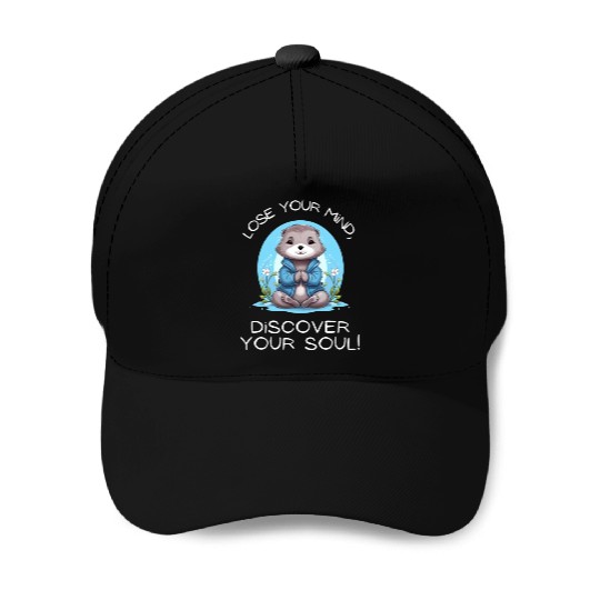 Yoga Meditation Jump-start your zen Otter Baseball Caps