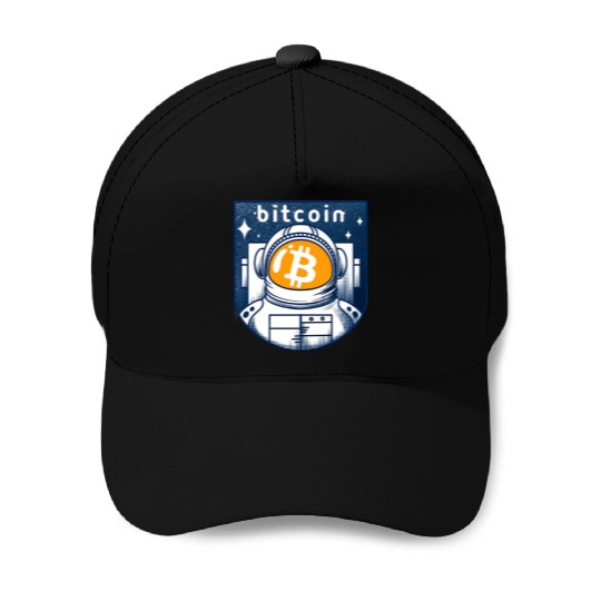 Bitcoin Coin-Crypto Astronaut Baseball Caps