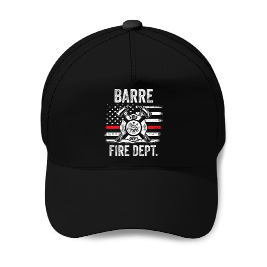 Barre Vermont Fire Dept Thin Red Line Baseball Caps