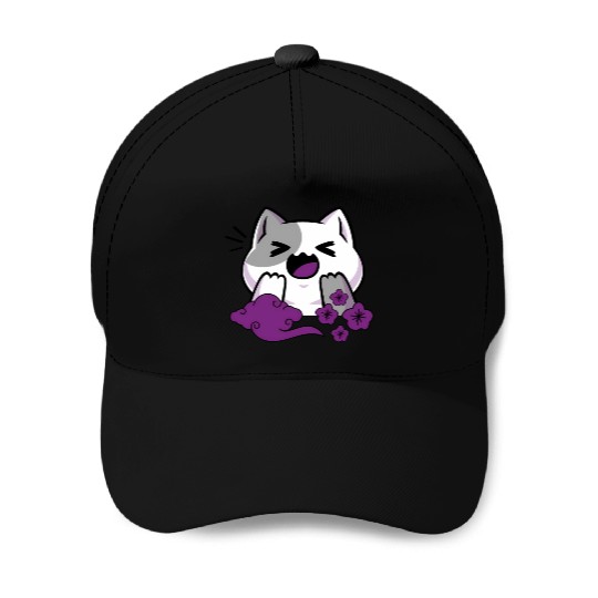 Asexual Subtle Ace Pride Anime And Cat Japanese Baseball Caps