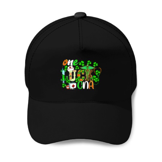St Patrick'S Day One Lucky Cna Leopard Baseball Caps