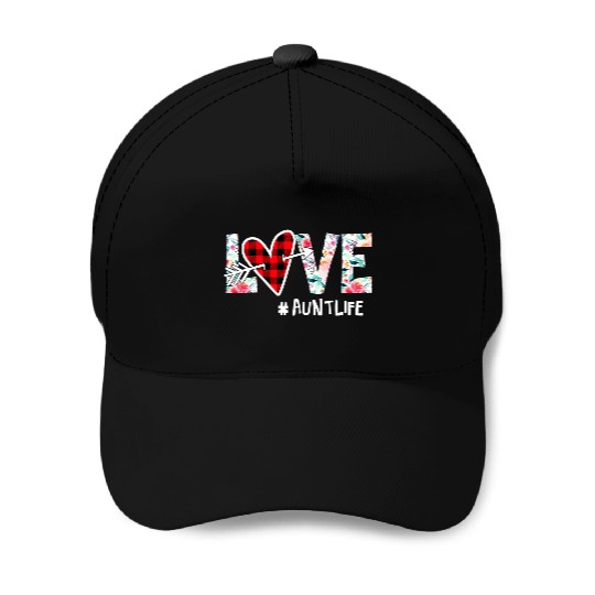 Love Aunt Life Hippie Lover Baseball Caps