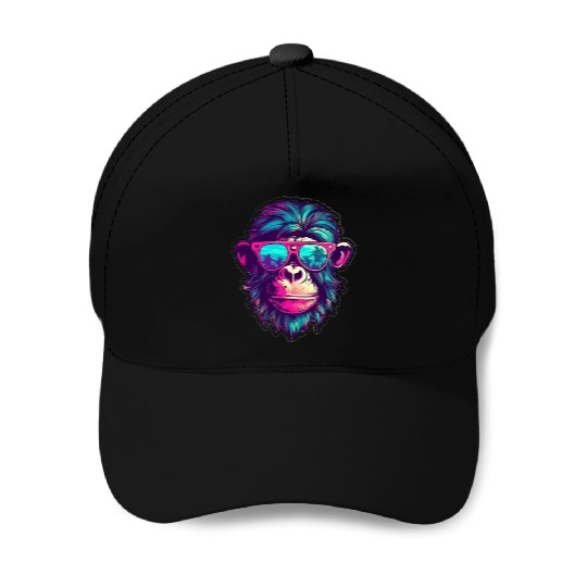 Miami Sunglass Monkey - Embrace the Sun Baseball Caps