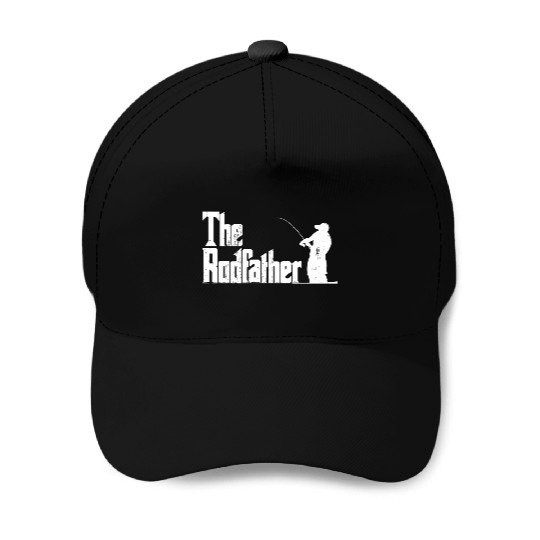 Fishing The Rodfather Baseball Caps