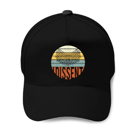 I Dissent Quote Baseball Caps