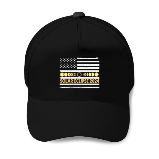 Total Solar Eclipse 2024 Totality Phases Us Baseball Caps